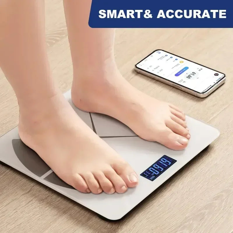 Moktan Sabai Smart Digital Scale – USB Rechargeable with LED Display and Bluetooth Connectivity