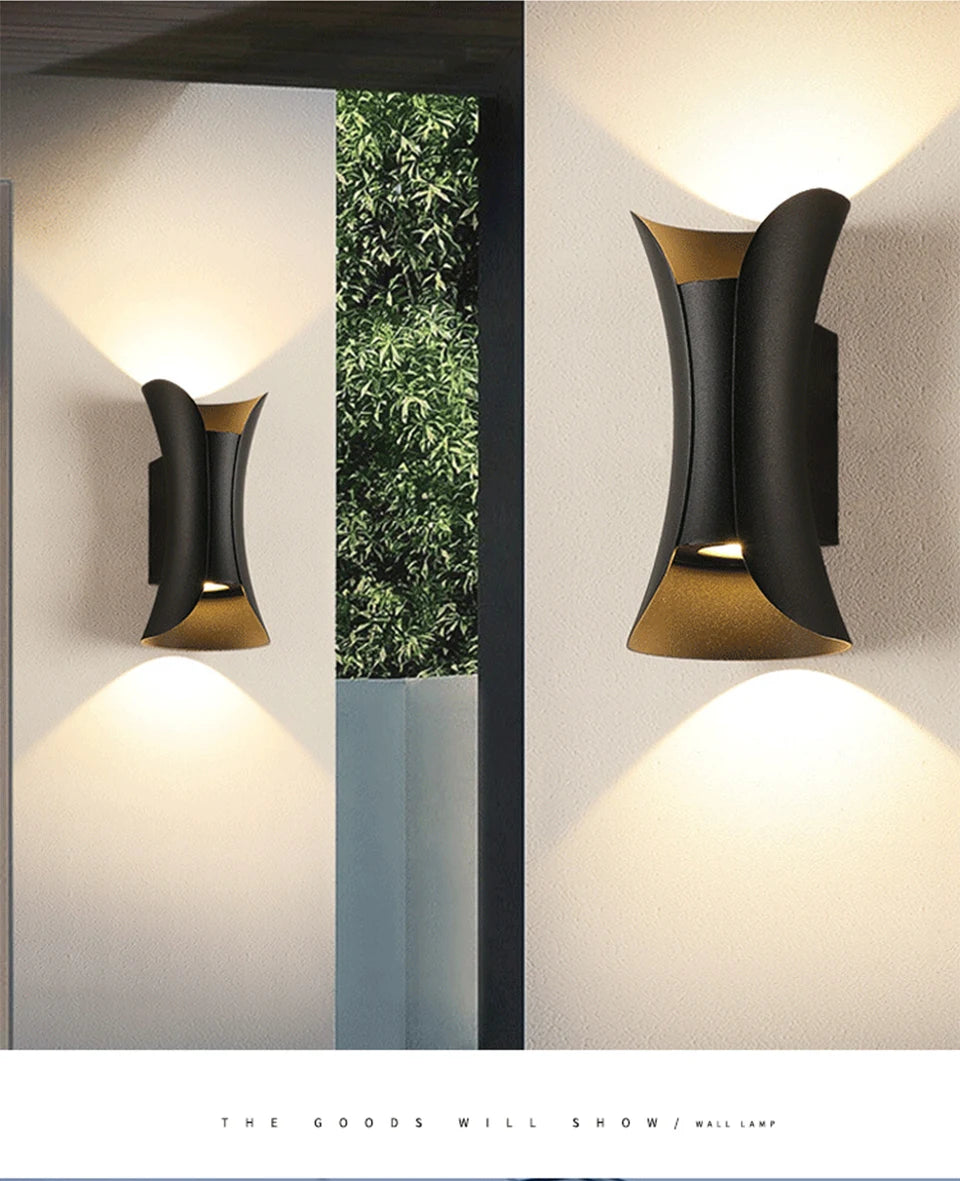 Moktan Sabai IP65 LED Outdoor Wall Light – 6W/10W Waterproof Aluminum Sconce for Porch Garden