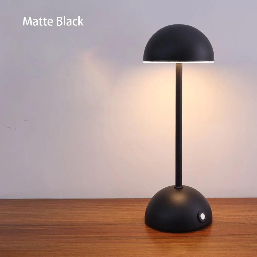 Moktan Sabai LED Touch Table Lamp 3-Color USB Charging Night Light Desk Lamp for Bar Room