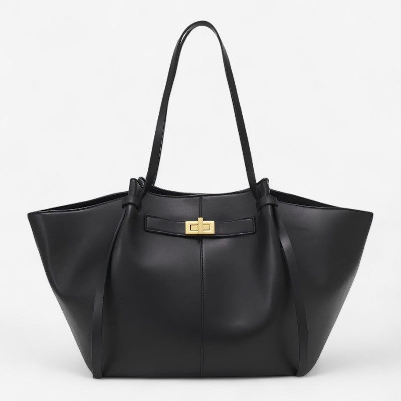 Moktan Sabai Large Adjustable Strap Tote Handbag Black Standard