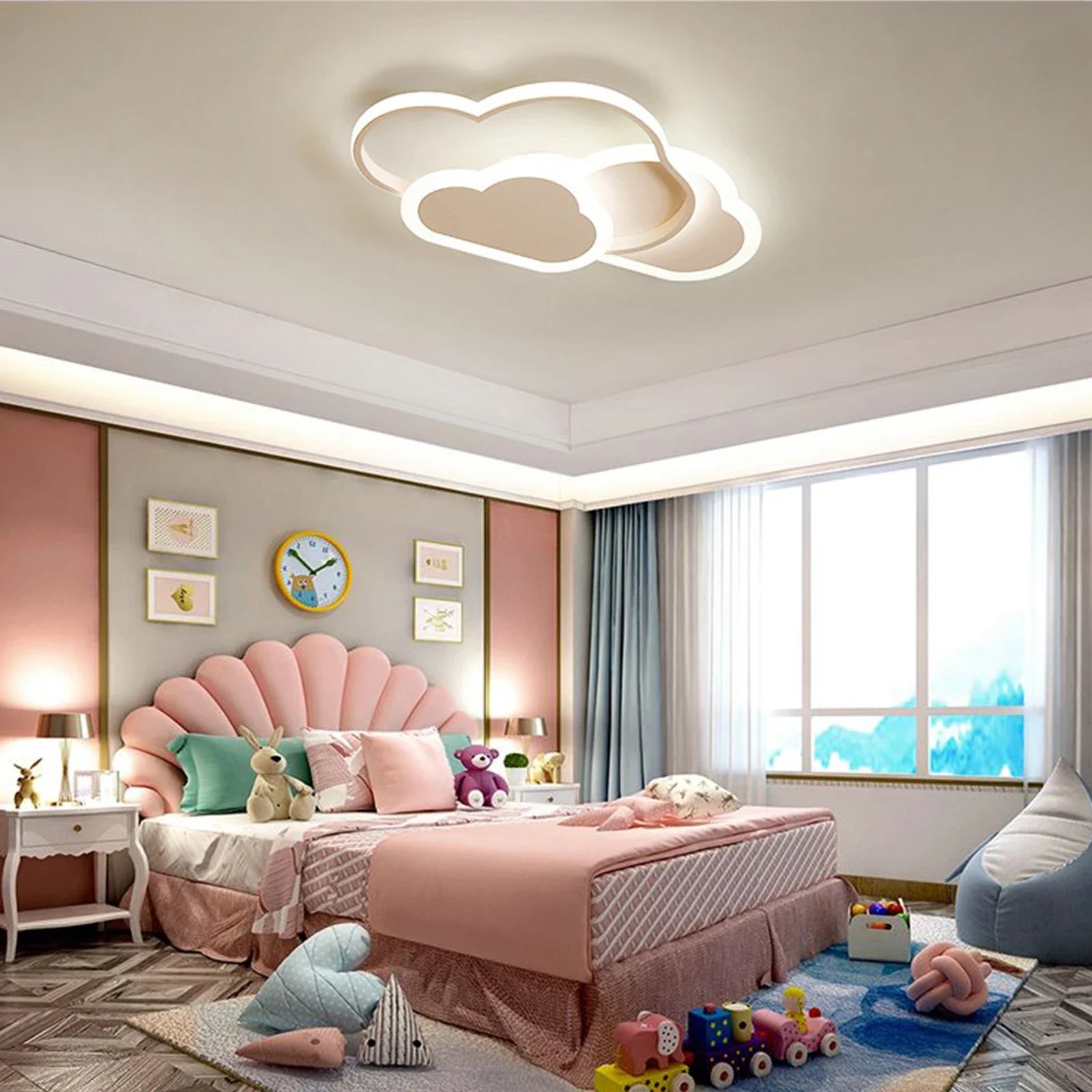 Moktan Sabai 32W LED Ceiling Light | Dimmable Remote Control Cartoon Ceiling Lamp Fixture