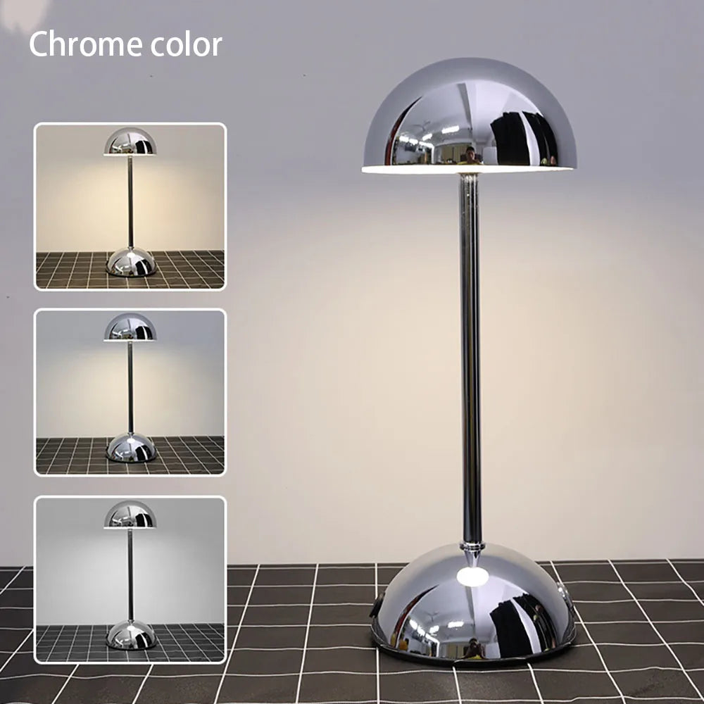 Moktan Sabai LED Touch Table Lamp 3-Color USB Charging Night Light Desk Lamp for Bar Room