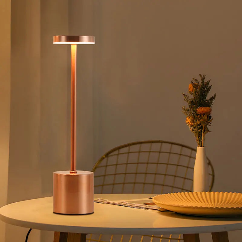 Moktan Sabai Cordless LED Table Lamp Dimmable Touch Night Light for Bar Restaurant Ambient Decor