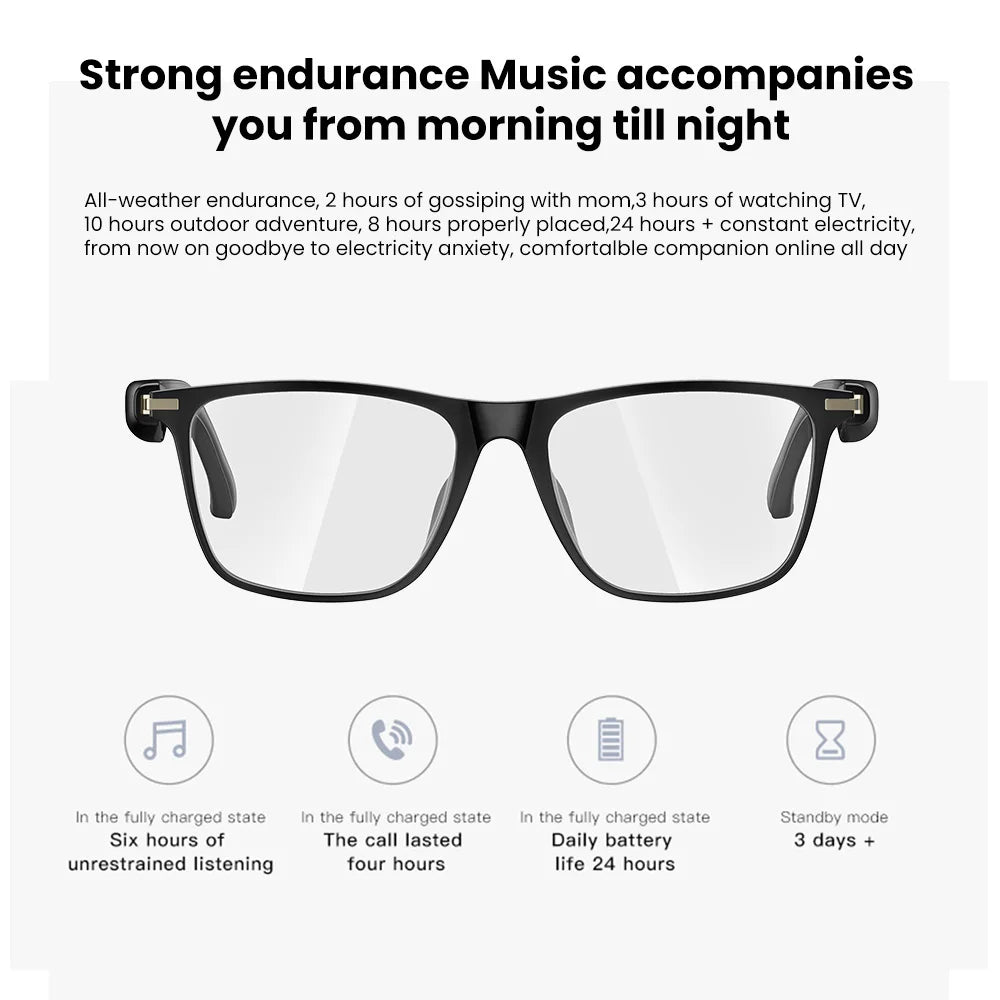 Moktan Sabai Bluetooth Smart Glasses Polarized Sunglasses Blue Light Filter Waterproof for Men