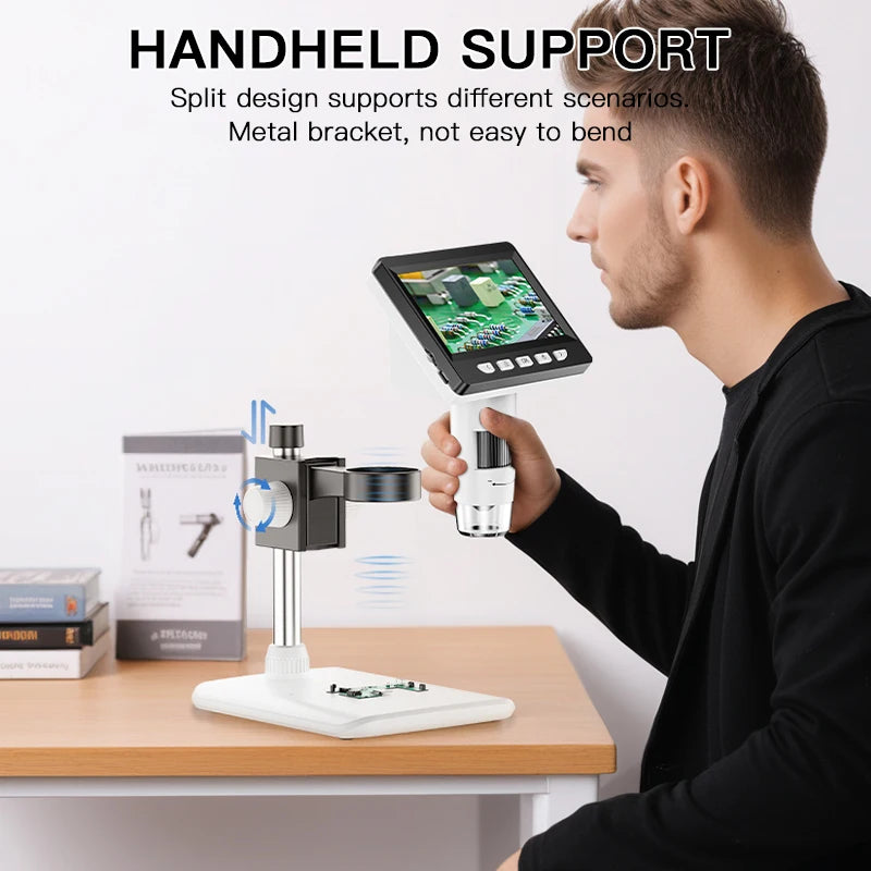 Moktan Sabai 4.3 Inch IPS USB Digital Microscope 1000X Coin Soldering Repair Camera