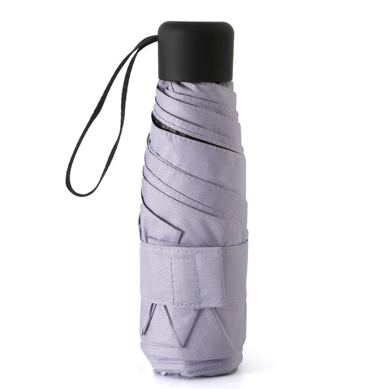 Moktan Sabai Mini Pocket Travel Umbrella Windproof Automatic Folding Compact Rain Umbrella Purple