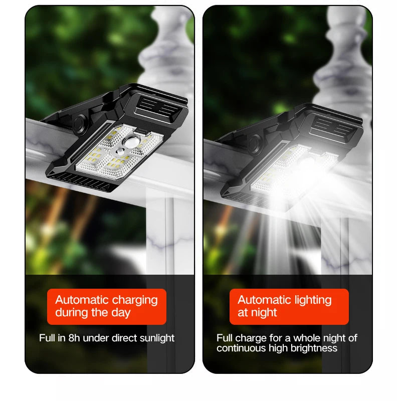 Moktan Sabai Solar Motion Sensor Garden Light | Outdoor Clip On LED Courtyard Lawn Lamp