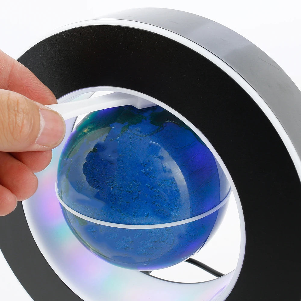Moktan Sabai Floating Levitating Globe Lamp LED Magnetic Rotating World Map Bedside Desk Light