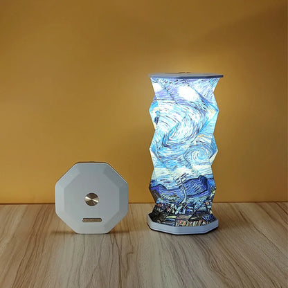Folding Book Lamp Portable Paper Lantern Dimmable Night Light USB-C Table Lamp