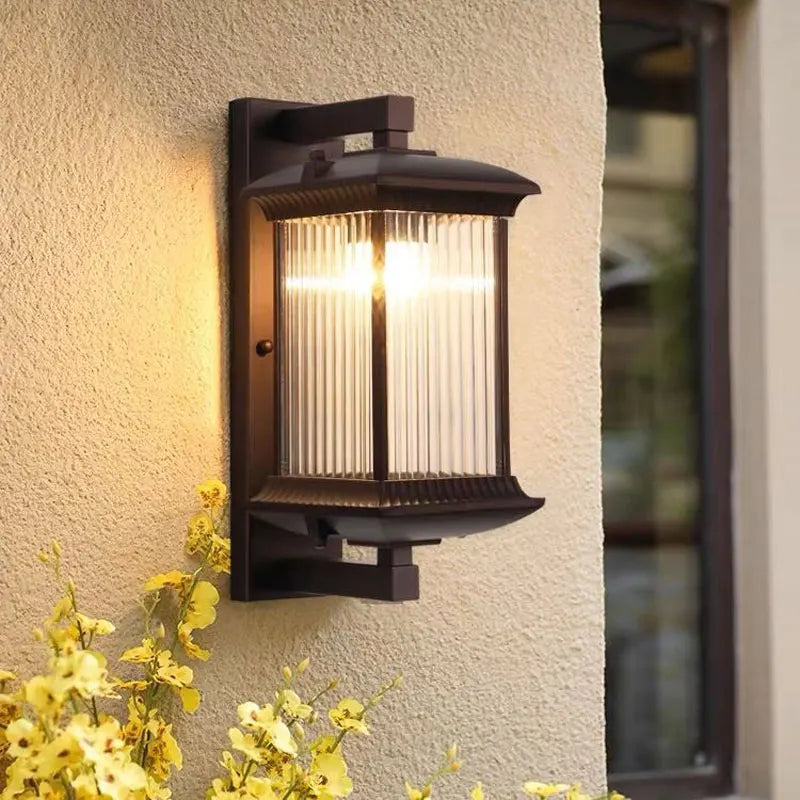 Moktan Sabai Outdoor Waterproof Metal Wall Lamp AC90-260V Exterior Porch Garden Villa Light