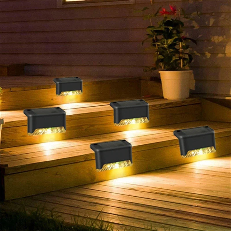 Moktan Sabai Outdoor Solar Deck Lights – Waterproof LED Fence & Step Lamps for Yard & Pathway