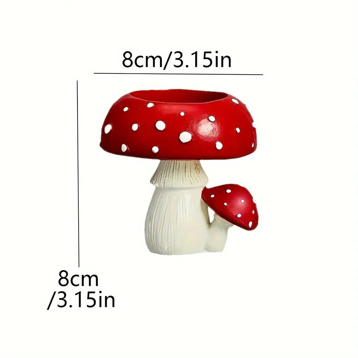 Moktan Sabai Small Mushroom Candle Holder Decorative Tea Light Home Ornament Craft Decoration