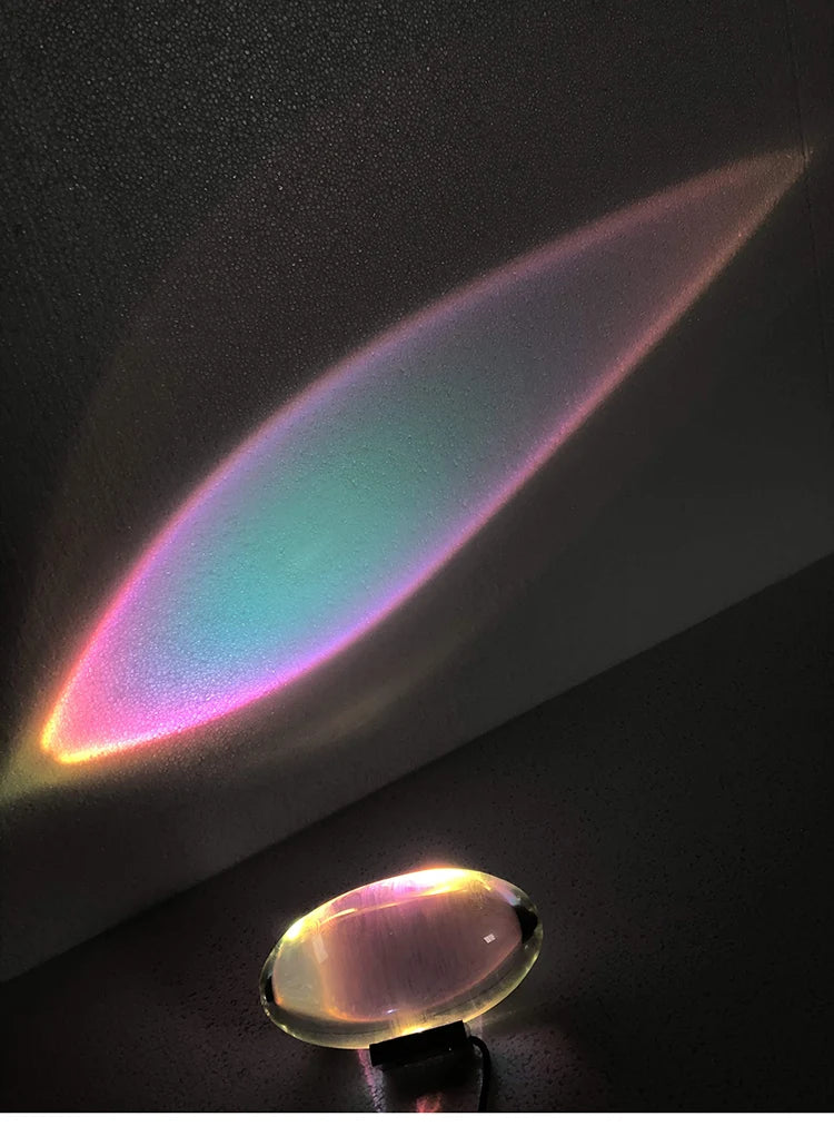 Moktan Sabai Italian Designer LED Crystal Table Lamp Egg Shape for Bedroom Decor & Gifting