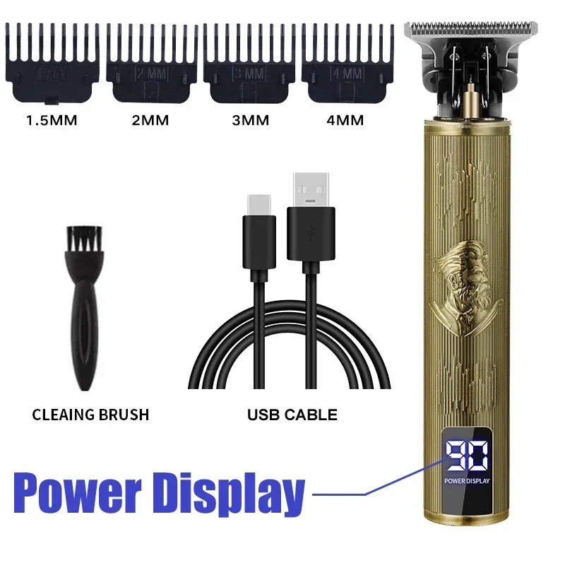 Moktan Sabai Professional Hair Clipper Beard Trimmer USB Rechargeable Barber Shaver