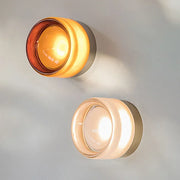 Moktan Sabai Modern LED Wall Sconce Amber Glass Living Room Bedroom Corridor Decor Light