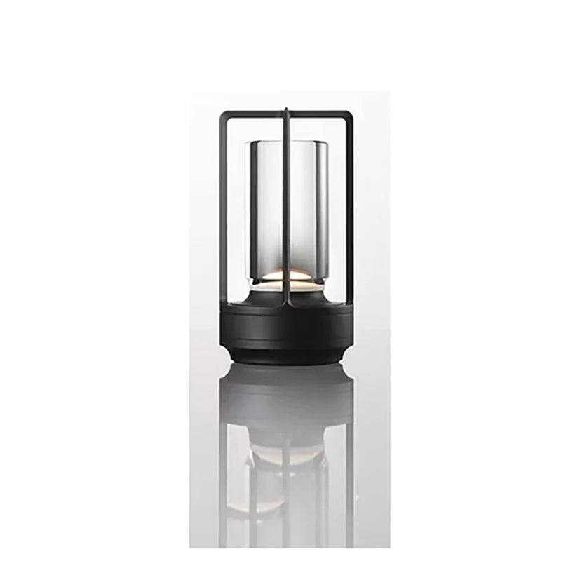 Moktan Sabai LED Crystal Table Lamp Touch Dimmable Rechargeable Bedside Night Light Decor black Type-C charging