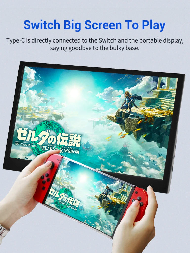 Moktan Sabai 11.6" Portable Monitor 1366x768 LCD TFT Gaming Display HDMI Laptop PC PS4 Xbox
