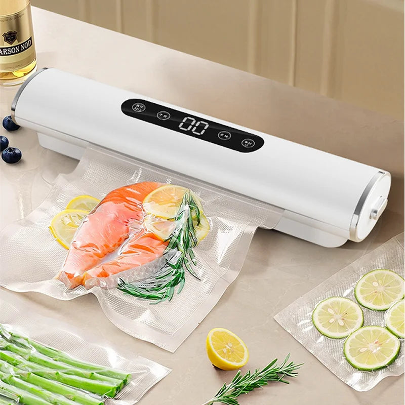 Moktan Sabai Food Vacuum Sealer Machine for Food Storage Kitchen Vacuum Packer and Bag Sealer Optimus with Bags