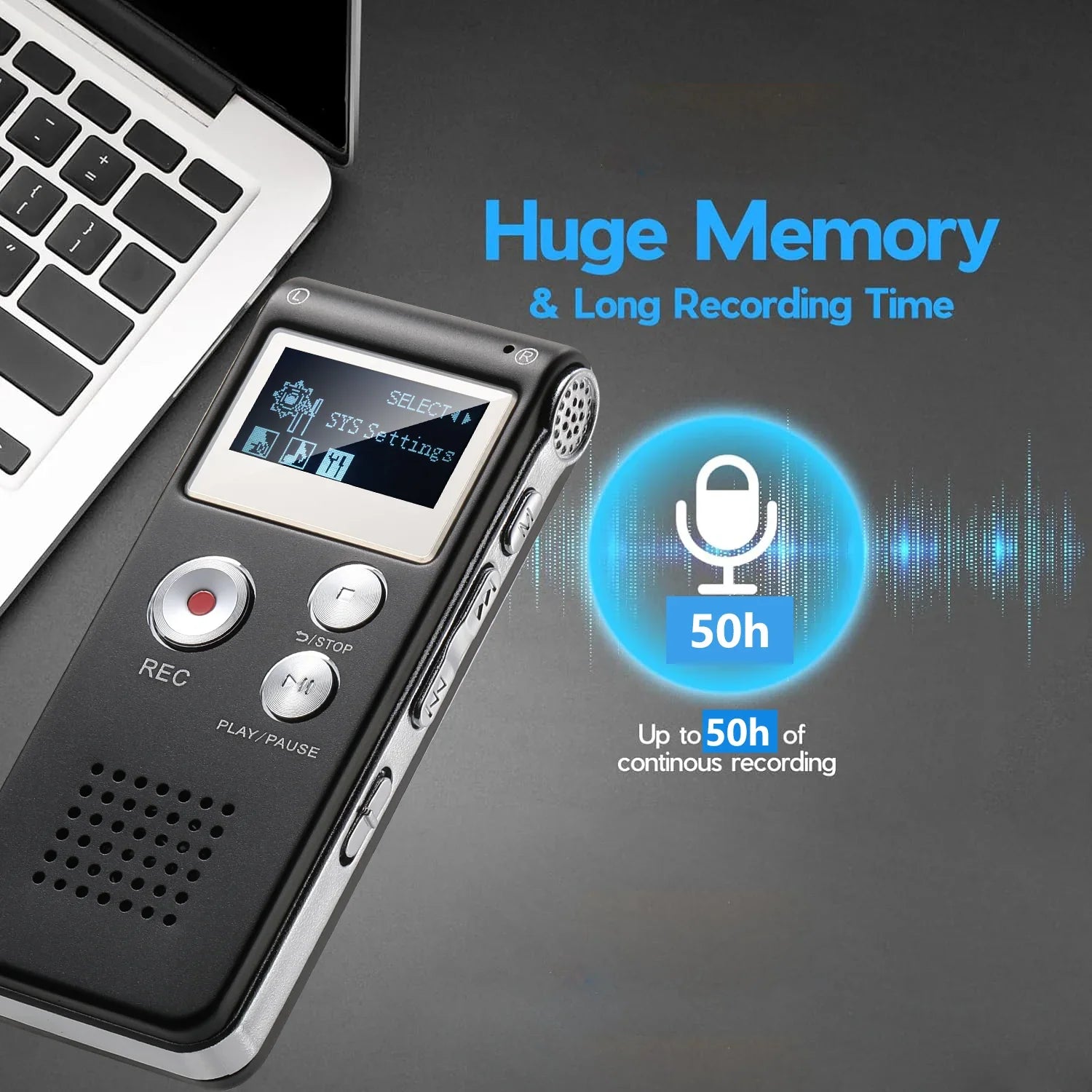 Moktan Sabai Voice Activated Digital Recorder Portable Lecture Audio Recorder N28