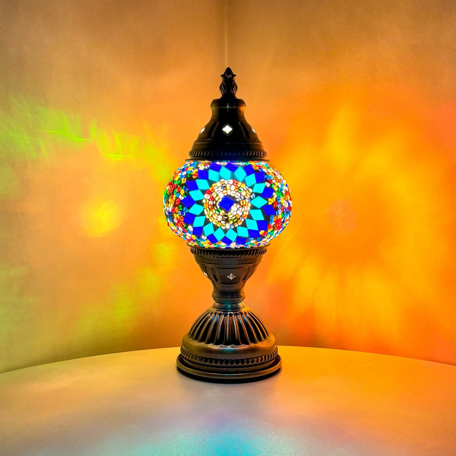 Moktan Sabai DIY Mosaic Table Lamp Kit Handmade Craft Night Light Parent Child Activity S10 ( light source)