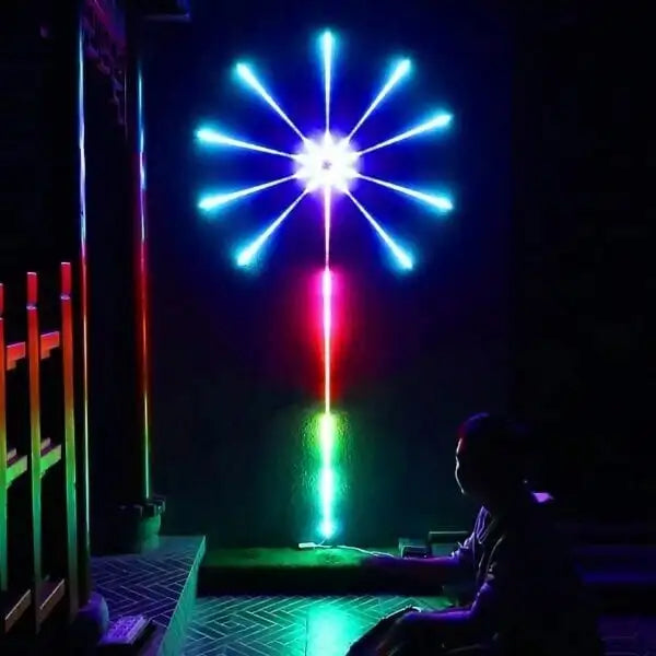 Moktan Sabai RGB Fireworks LED Strip Light Music Sync Sound Control Dream Meteor Decor Kit