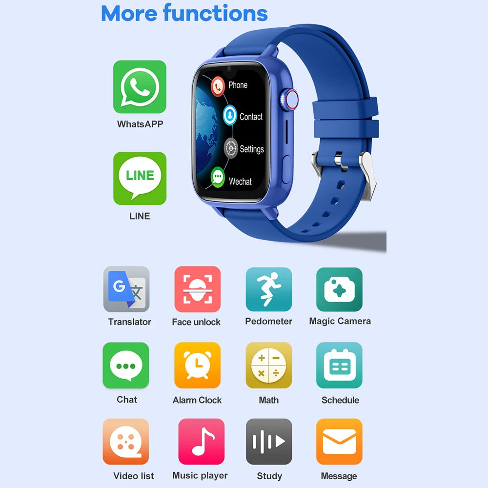 Moktan Sabai 4G Kids Smart Watch with GPS, Video Call, SOS, Camera & Location Tracker
