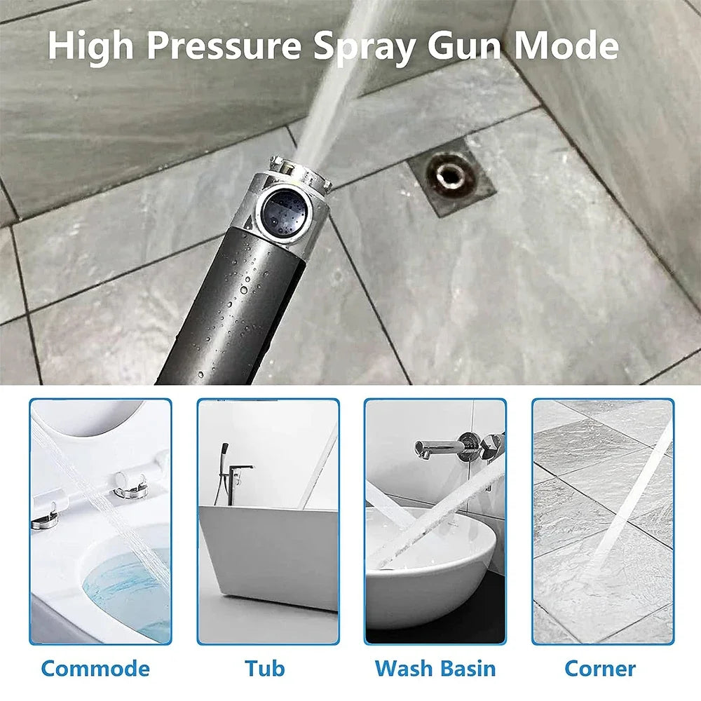 Moktan Sabai High Pressure Handheld Shower Head 3 Modes Filter Spa Spray with ON/OFF Water Save