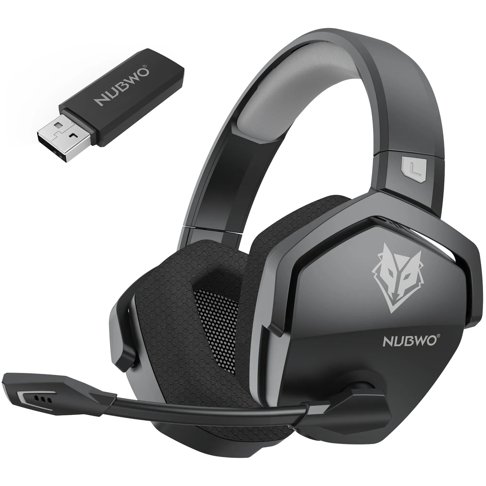 Moktan Sabai NUBWO G06 Wireless Gaming Headset Bluetooth 5.3 PS5 PC Noise Cancelling BalckGray