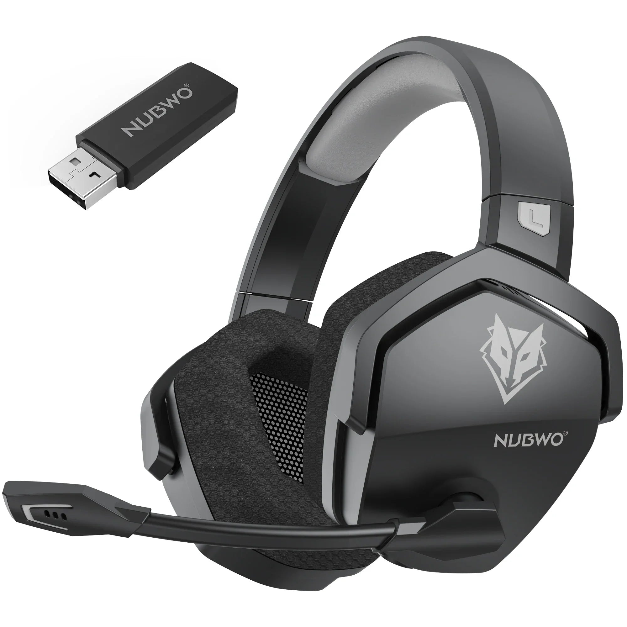Moktan Sabai Dual Wireless Gaming Headset with Mic ANC for PS5 PC Mobile Switch BalckGray