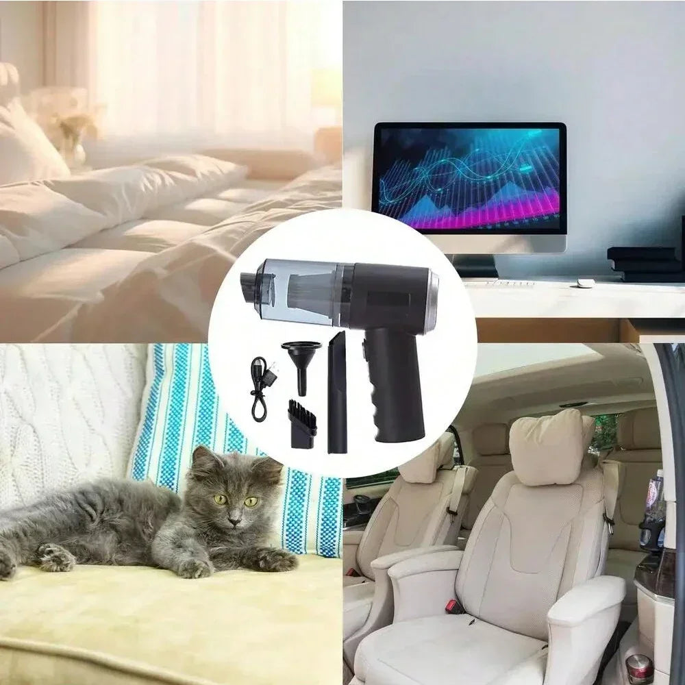 Moktan Sabai Wireless 120W High Power Vacuum Cleaner Dual Use Home Car Handheld Portable Black