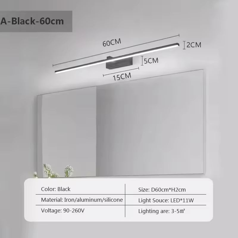 Moktan Sabai Brass LED Picture Light 12"-60" 2700K Modern Art Wall Lamp