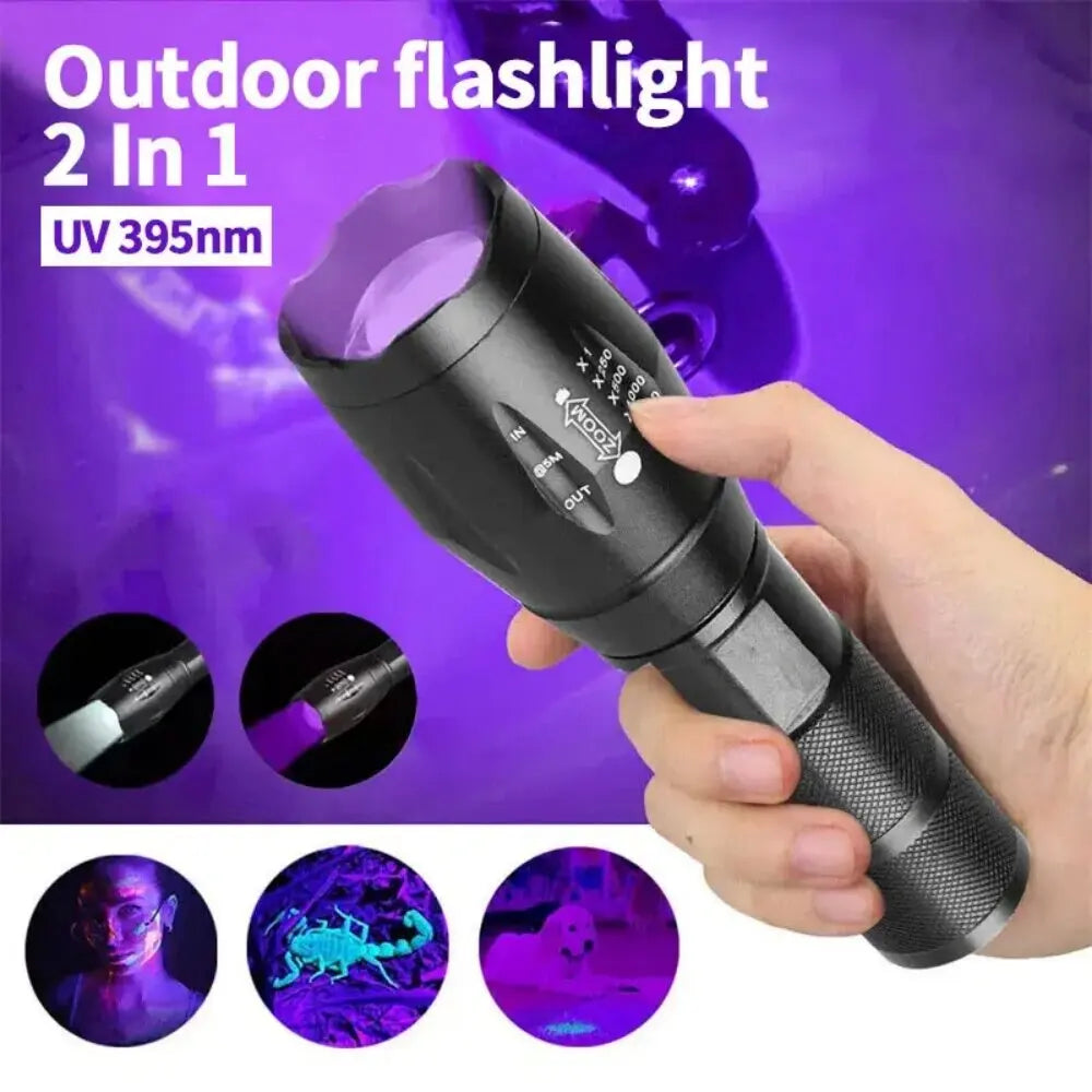 Moktan Sabai 2 in 1 UV Flashlight 395nm Type C Rechargeable Blacklight Pet Stain Detection