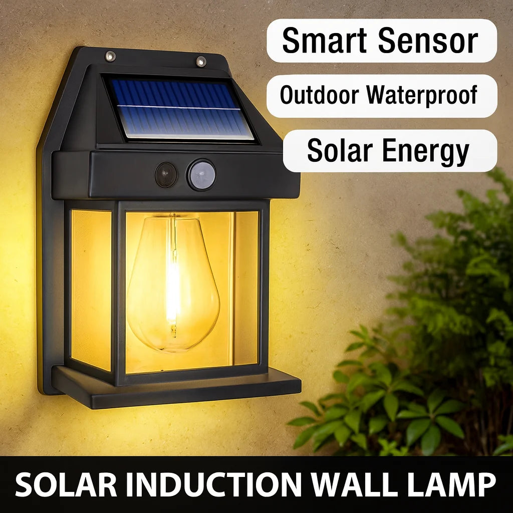 Moktan Sabai Powerful Solar Wall Light – Waterproof LED Fence Lamp with Light Sensor Outdoor