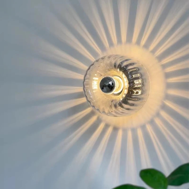 Moktan Sabai Nordic Bauhaus Glass Ceiling Light Retro LED Wall Lamp for Living Room Hallway