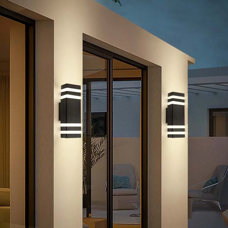 Moktan Sabai LED Outdoor Waterproof Wall Light | E27 Exterior Porch Stair Lamp Fixture