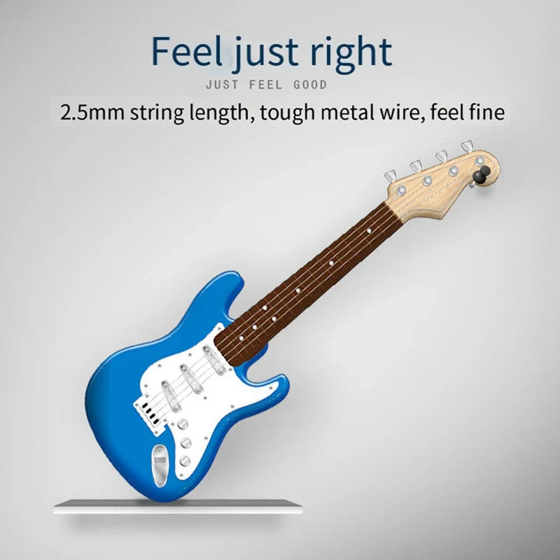 Moktan Sabai 4-String Electric Guitar Toy for Kids - Portable Musical Instrument, Perfect Gift for Young Musicians