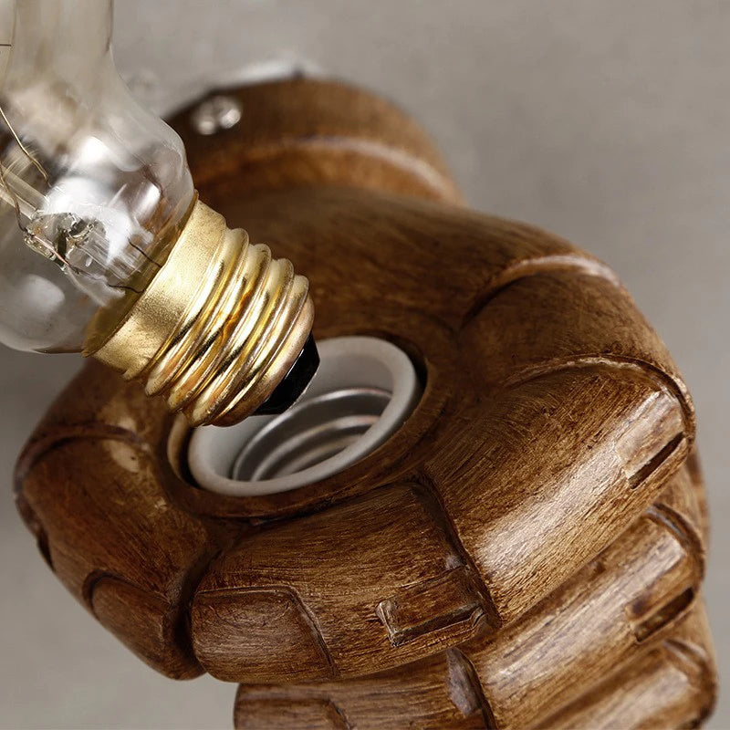 Moktan Sabai Resin Hand Wall Lamp – Left/Right Fist Sconce Light for Bar, Restaurant & Home Decor