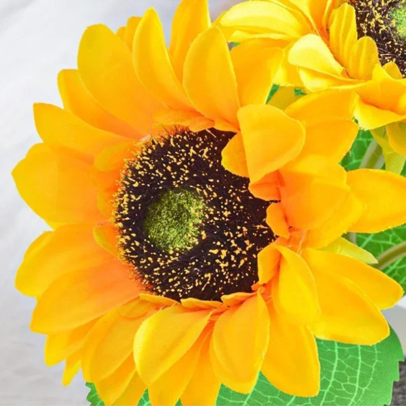 Moktan Sabai 3 LED Sunflower Night Light Rechargeable Table Lamp Bedroom Bedside Decor Lamp