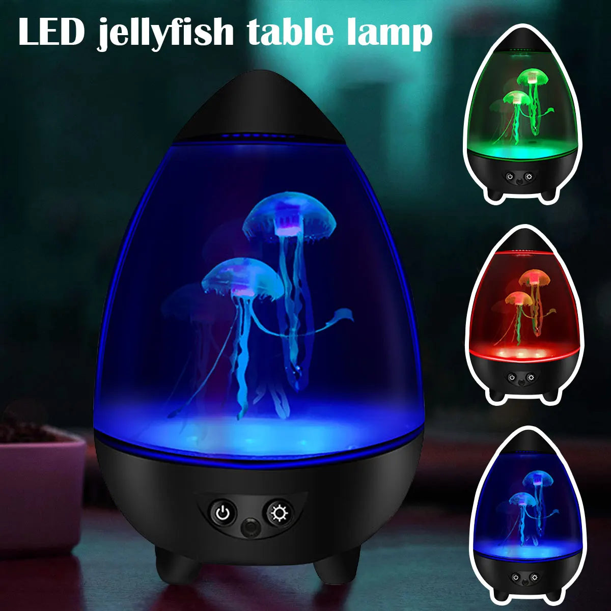Moktan Sabai LED Jellyfish Lamp RGB Mood Light USB Night Light with Remote Aquarium Desk Decor