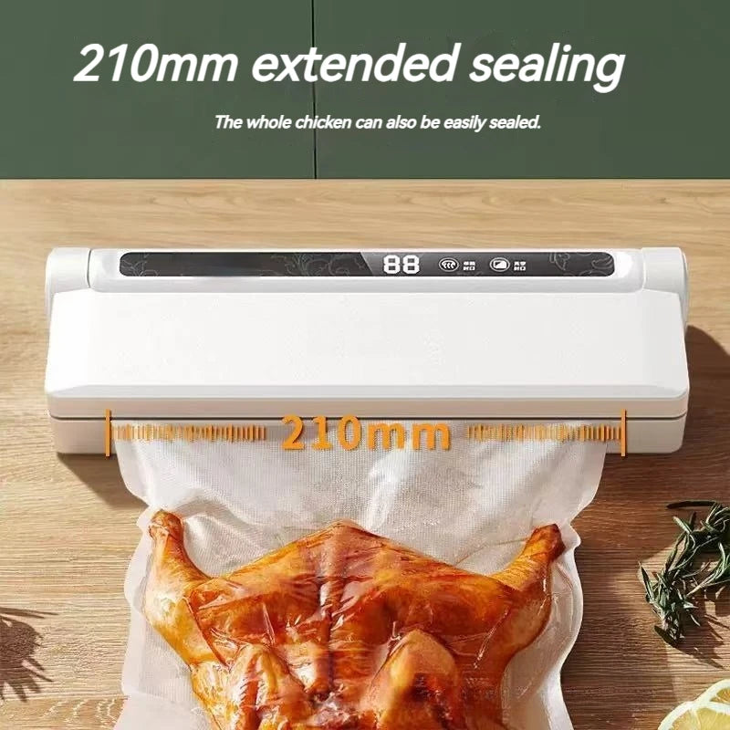 Automatic Vacuum Sealer Machine Strong Suction Food Saver No-Bag Selection Needed