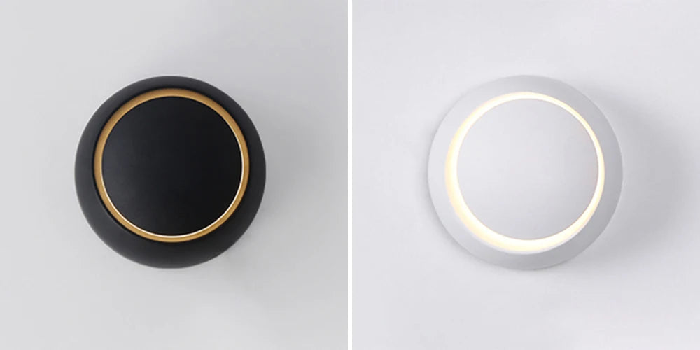 Moktan Sabai Rotatable LED Wall Light – Modern Aluminum Indoor Lamp for Bedroom & Living Room