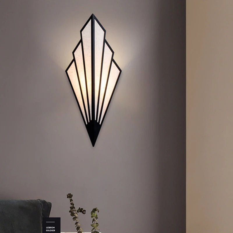 Moktan Sabai Nordic LED Iron Wall Lamp Modern Bedside Wall Light Living Room Bedroom Decor