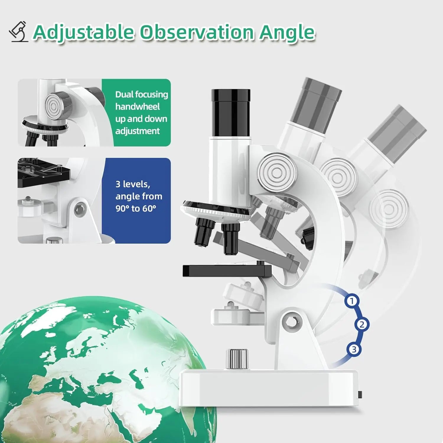 Moktan Sabai 4800X Digital Microscope for Kids Elementary Science Biology Learning