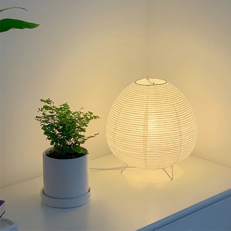 Moktan Sabai Nordic LED Table Lamp Wabi Sabi Bedside Desk Light for Bedroom Living Room