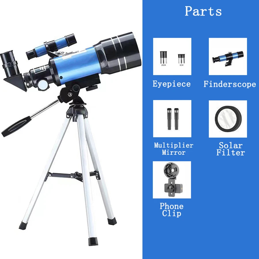 Moktan Sabai 150X HD Astronomical Telescope with Night Vision Long Range Star Moon Viewing Scope