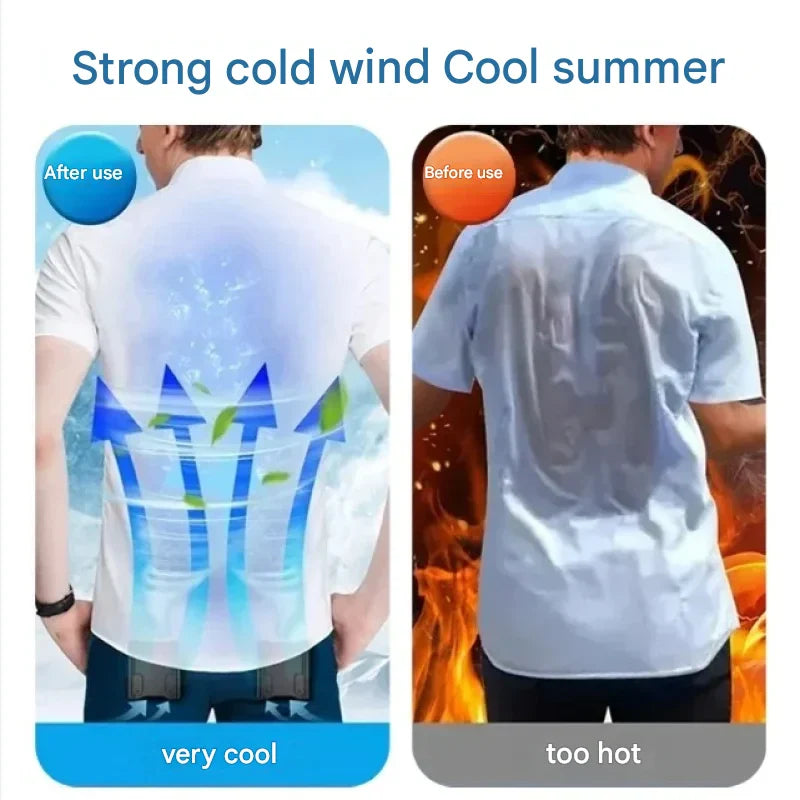 Moktan Sabai Active Breeze | Portable Waist Fan with Dual Air Outlets | Hands-Free Cooling Solution for Outdoor Activities