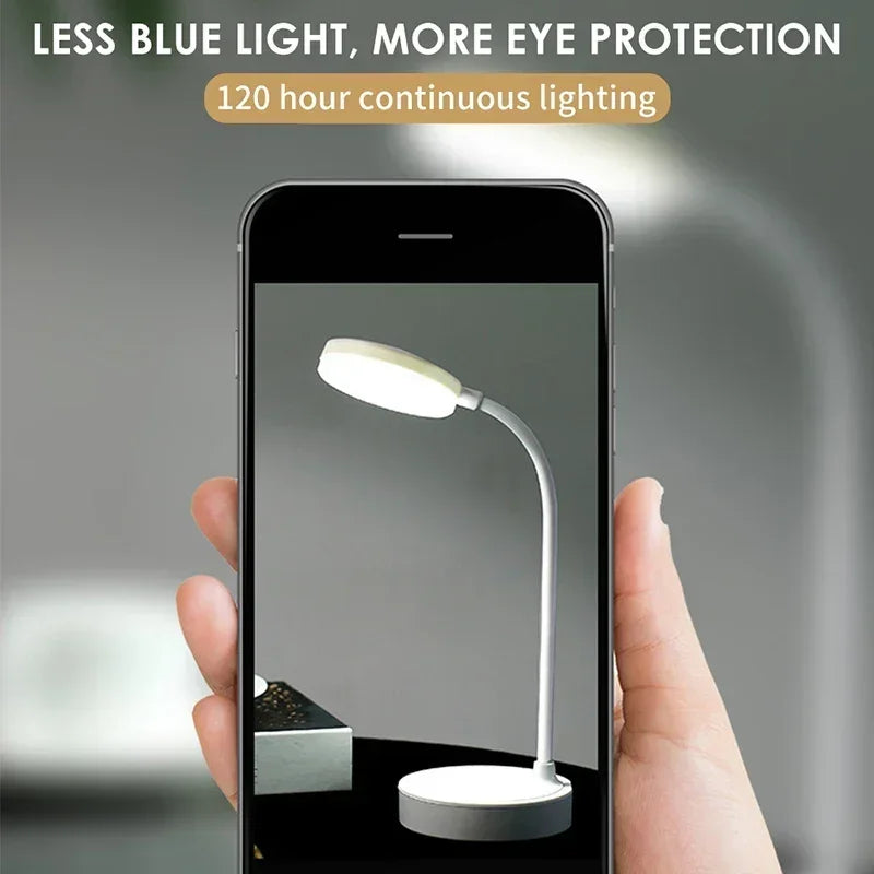 Moktan Sabai Portable LED Desk Lamp USB Battery Table Light 3-Color Stepless Dimming Eye Care
