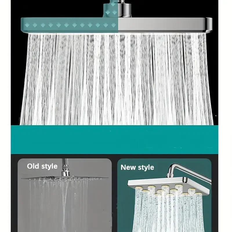 Moktan Sabai 10" Large Overhead Shower Head Pressurized Anti-Block Universal Bathroom Hotel