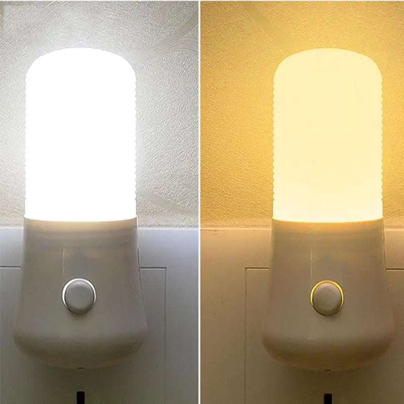 Moktan Sabai LED Plug In Night Light Warm White Wall Lamp for Kids Bedroom Hallway Stairs Dual Color