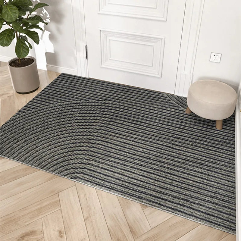 Moktan Sabai Indoor Outdoor Non Slip Door Mat Polypropylene Dirt Trapper Rug Grey